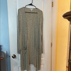 Nine West tan Women's Long Cardigan